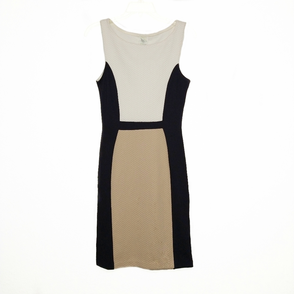 Anthropologie Weston Wear Color Block Sleeveless Slimming Formal Dress Size S
